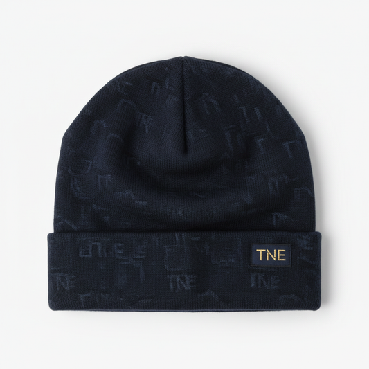 TNE Monogram Beanie - Navy