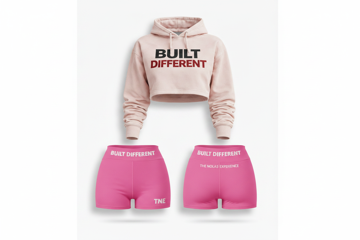 Built Different Pink Combo Set