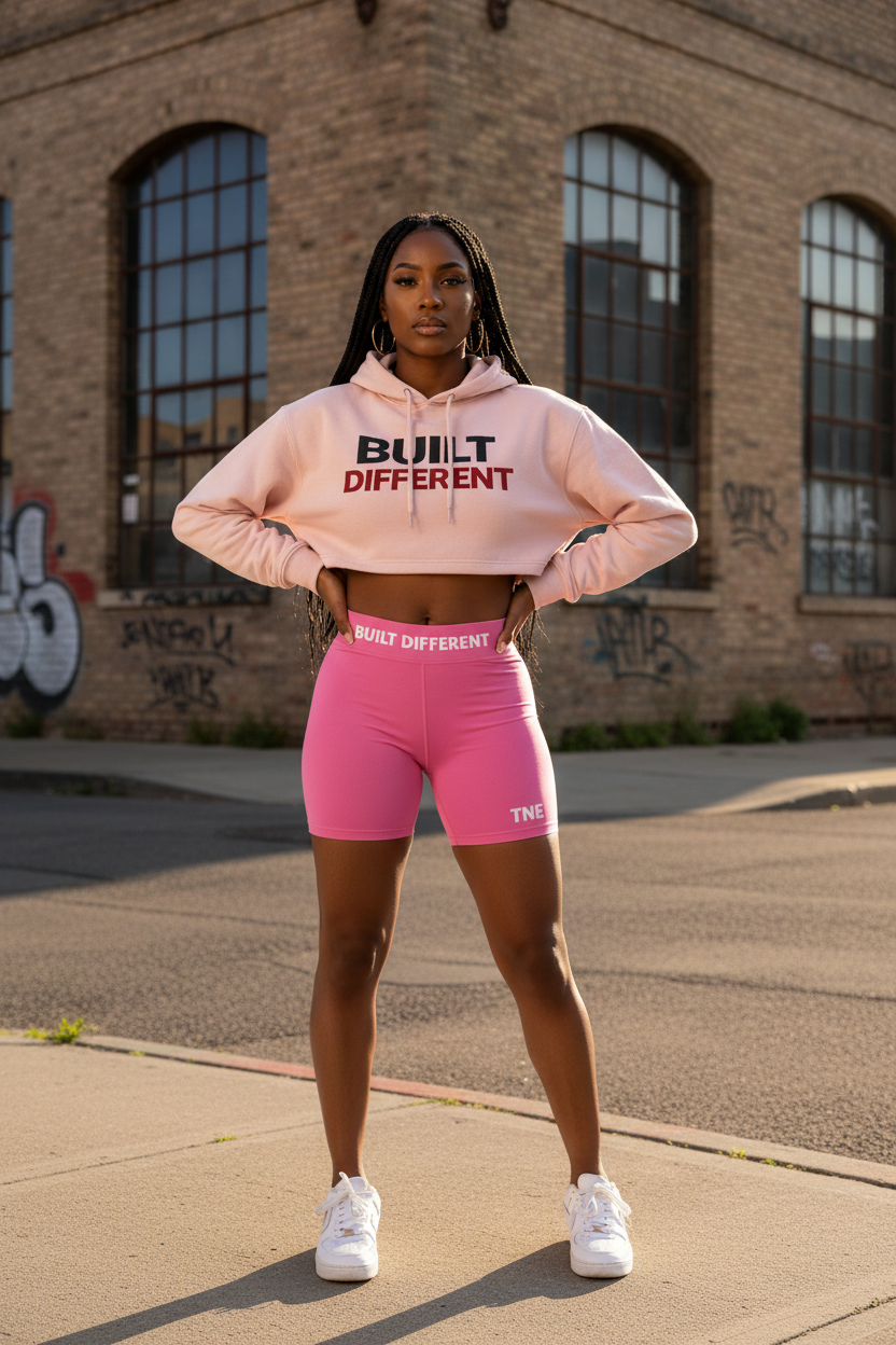 Built Different Pink Set Lifestyle
