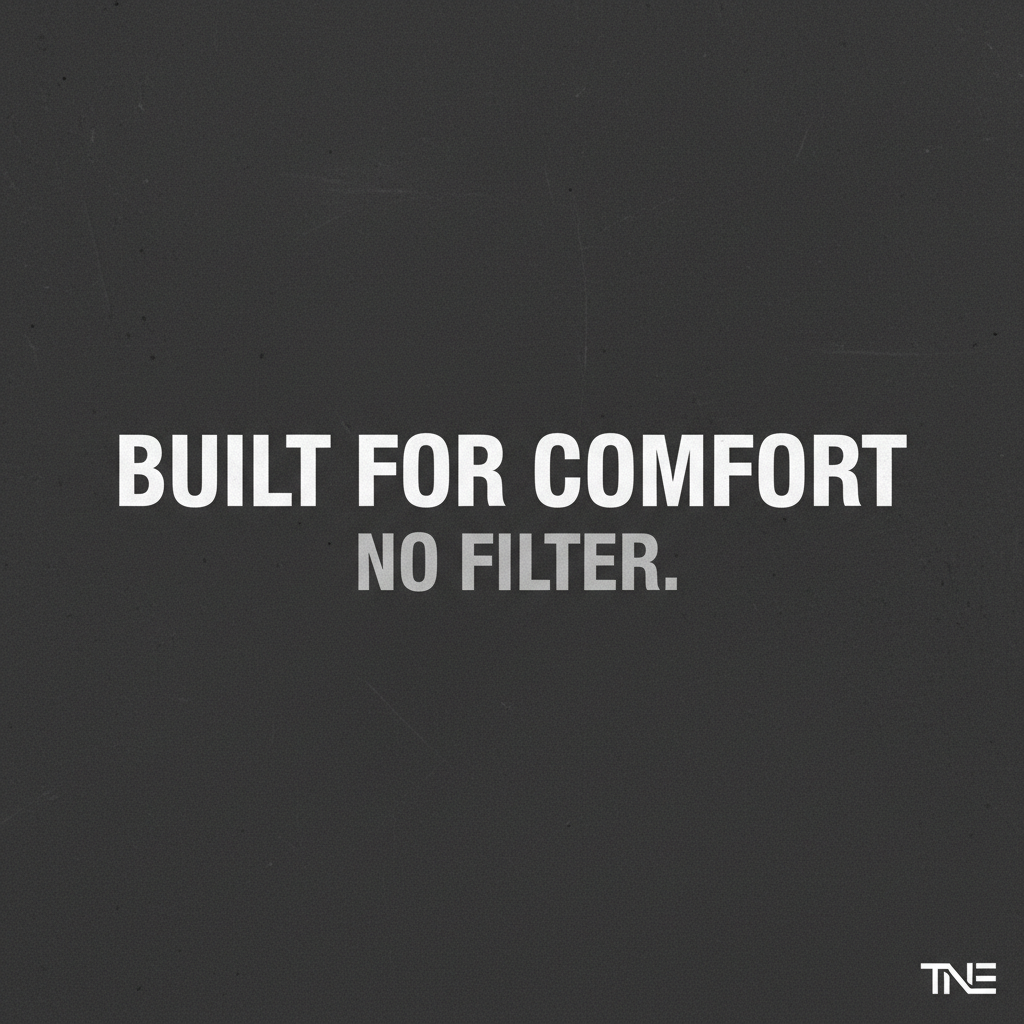 Built For Comfort No Filter Graphic
