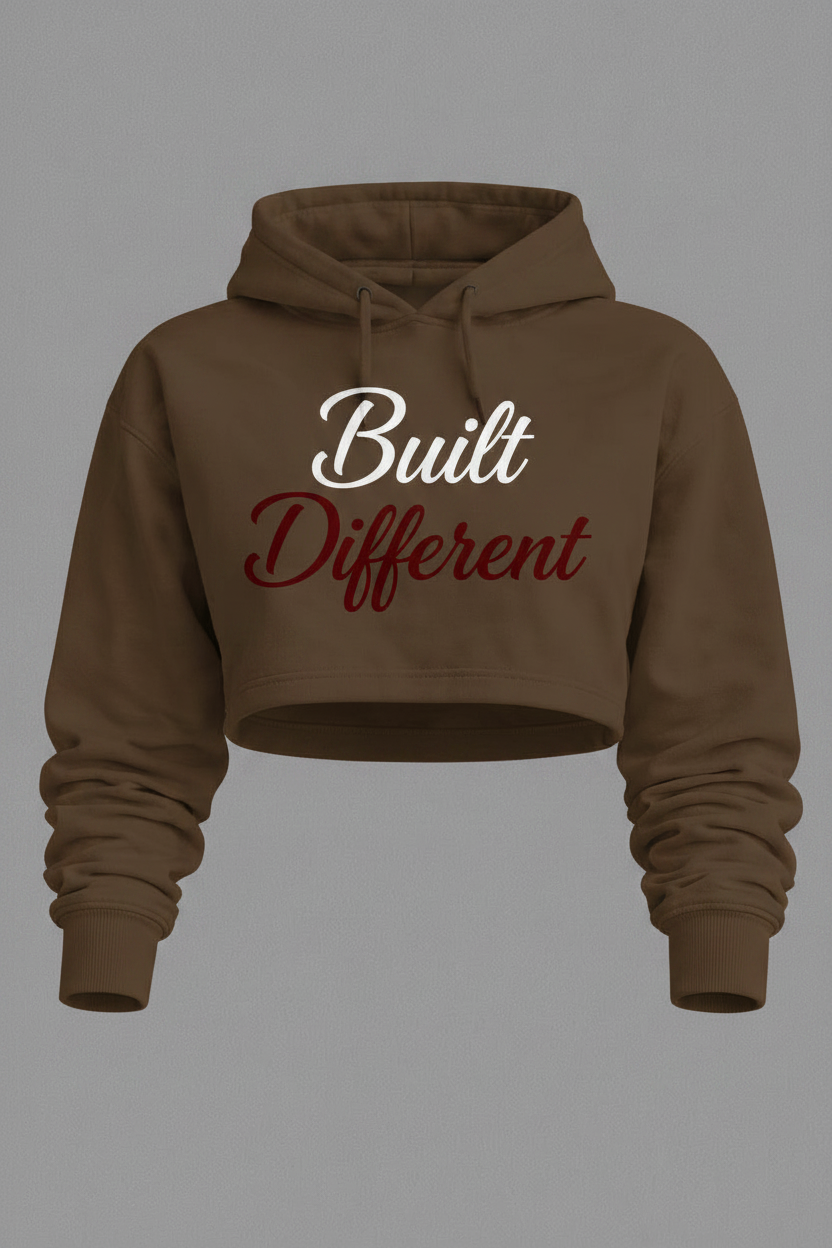 Cursive Hoodie - Brown