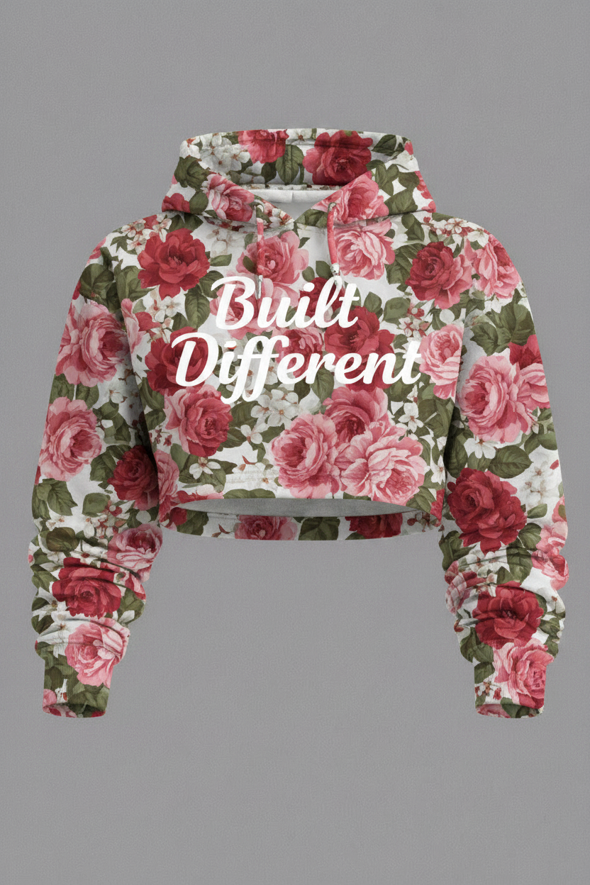 Cursive Hoodie - Floral Redo