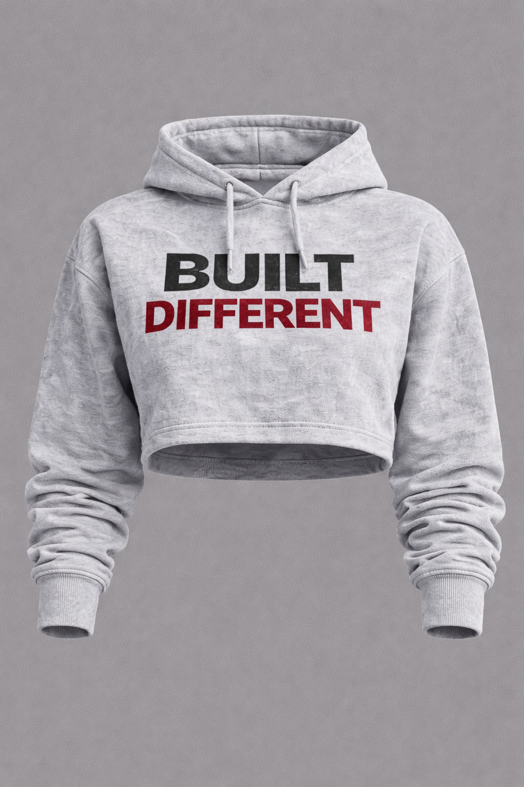 Built Different Crop Hoodie