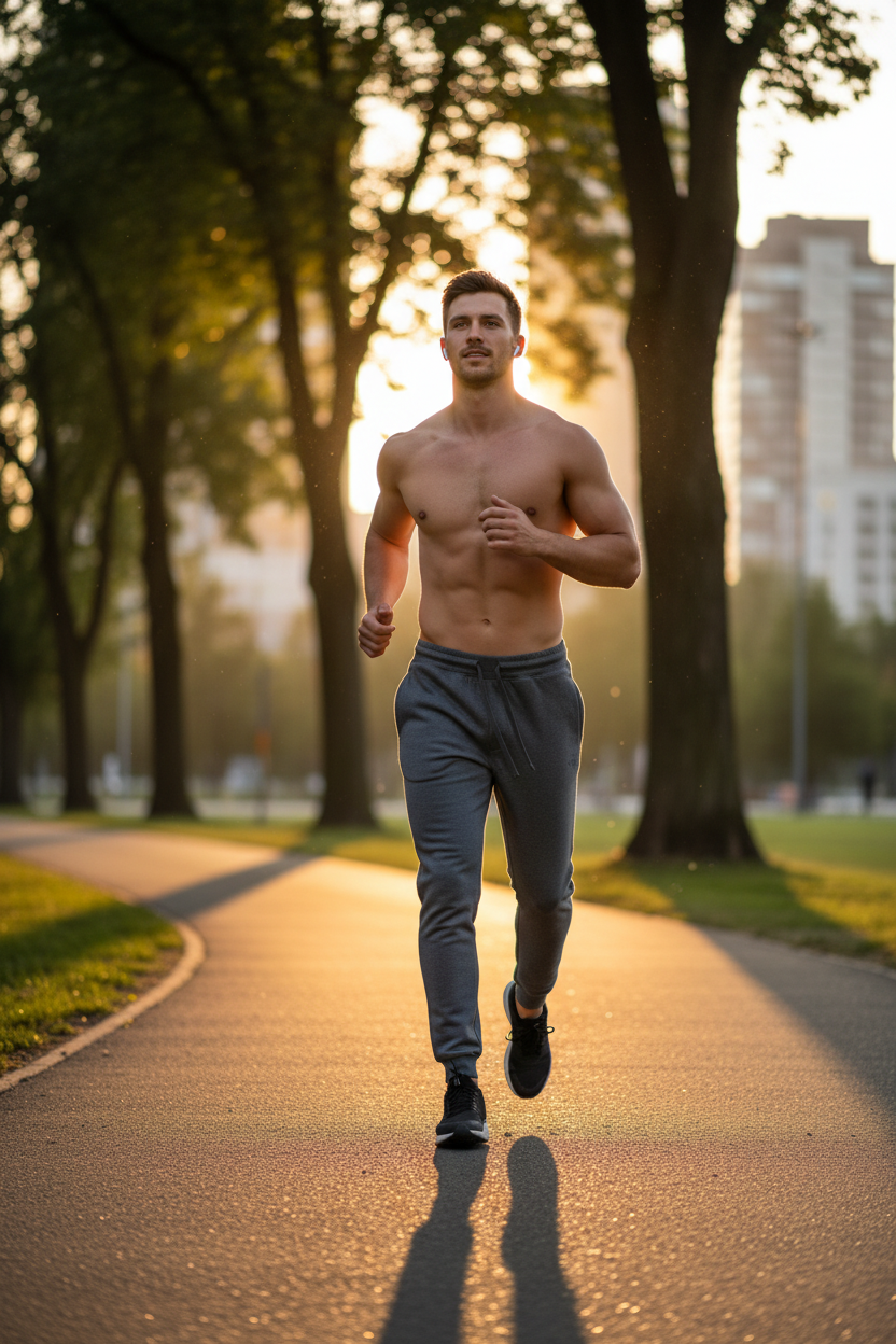 TNE Jogger Lifestyle - Shirtless Runner